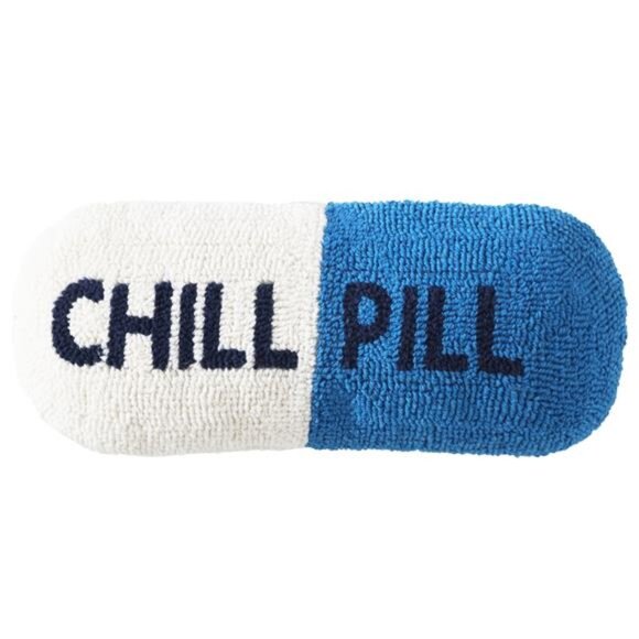 Chill Pill Decorative Pillow – 20” x 8" - Picture 1 of 5